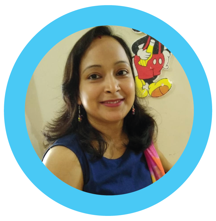 Dipti Sinha, a nursery teacher at Dr. Kamna's Gurukool Preschool, with 7 years of experience.