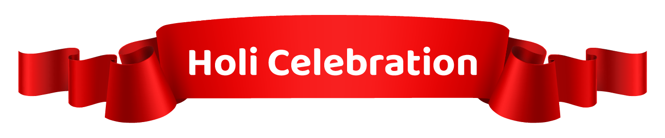 A group of children from Dr. Kamna's Gurukool Preschool celebrating Holi with colorful powders, water balloons, and joyful expressions.